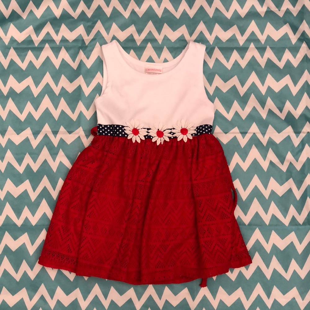 Youngland - Toddler red white and blue dress 3t